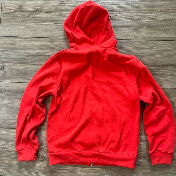 J. Crew Terry Lined Full Zip Vibrant Red Hoodie - Picture 5 of 5